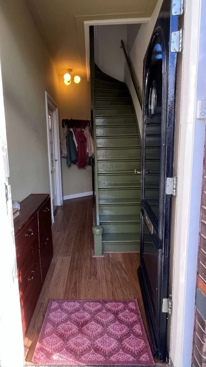 geblurde versie van de foto als achtergrond