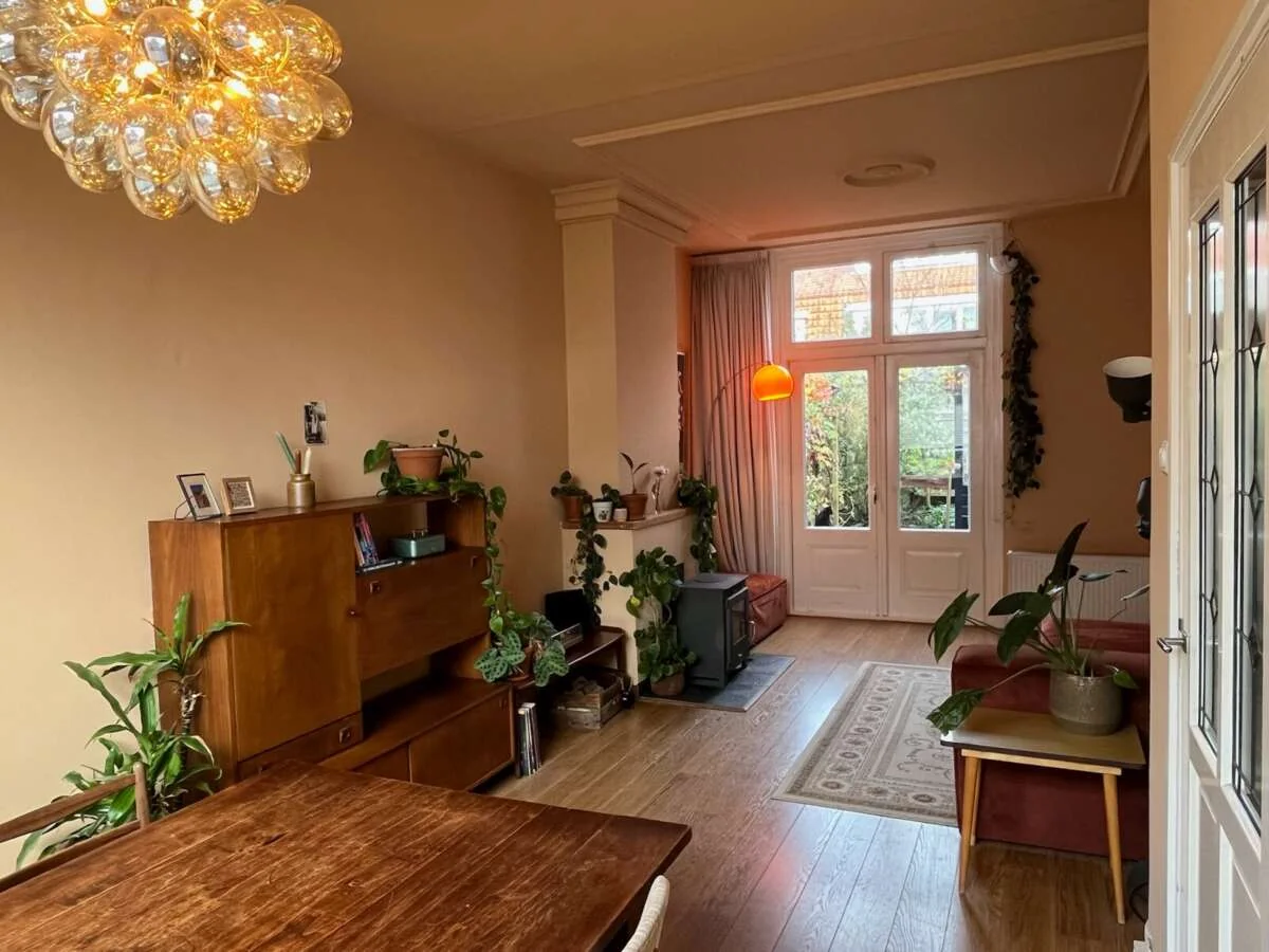 geblurde versie van de foto als achtergrond