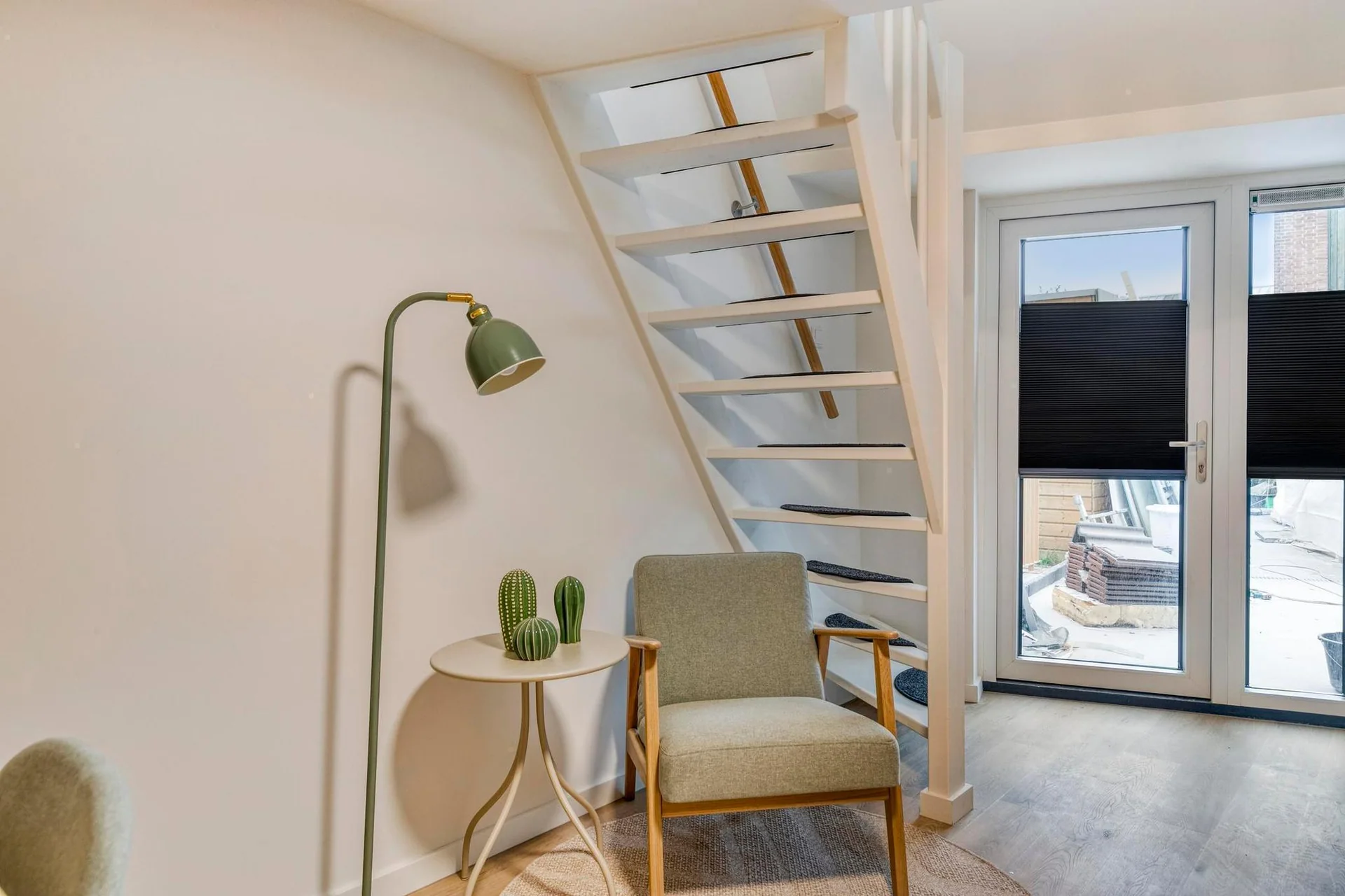 geblurde versie van de foto als achtergrond