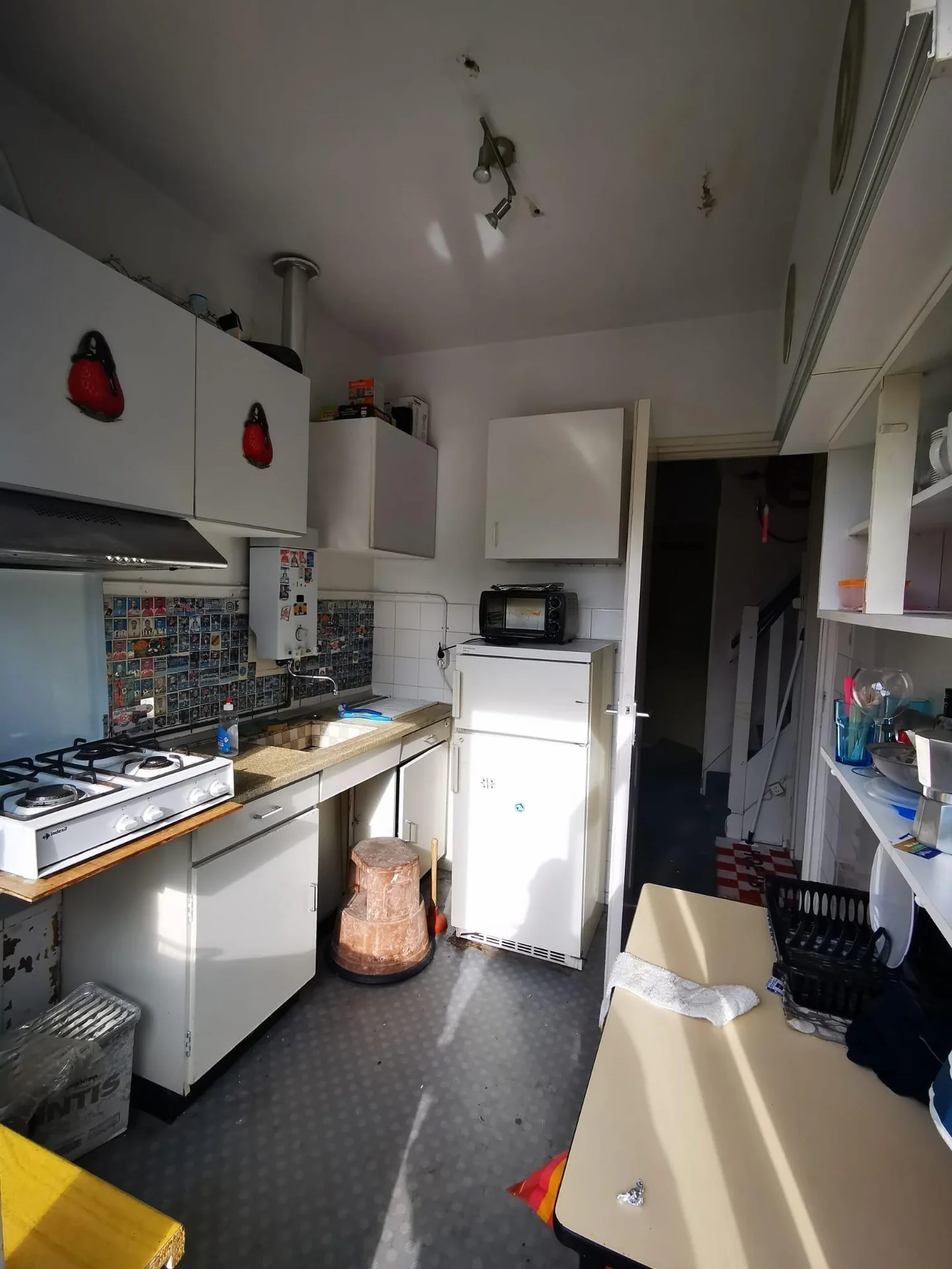 geblurde versie van de foto als achtergrond