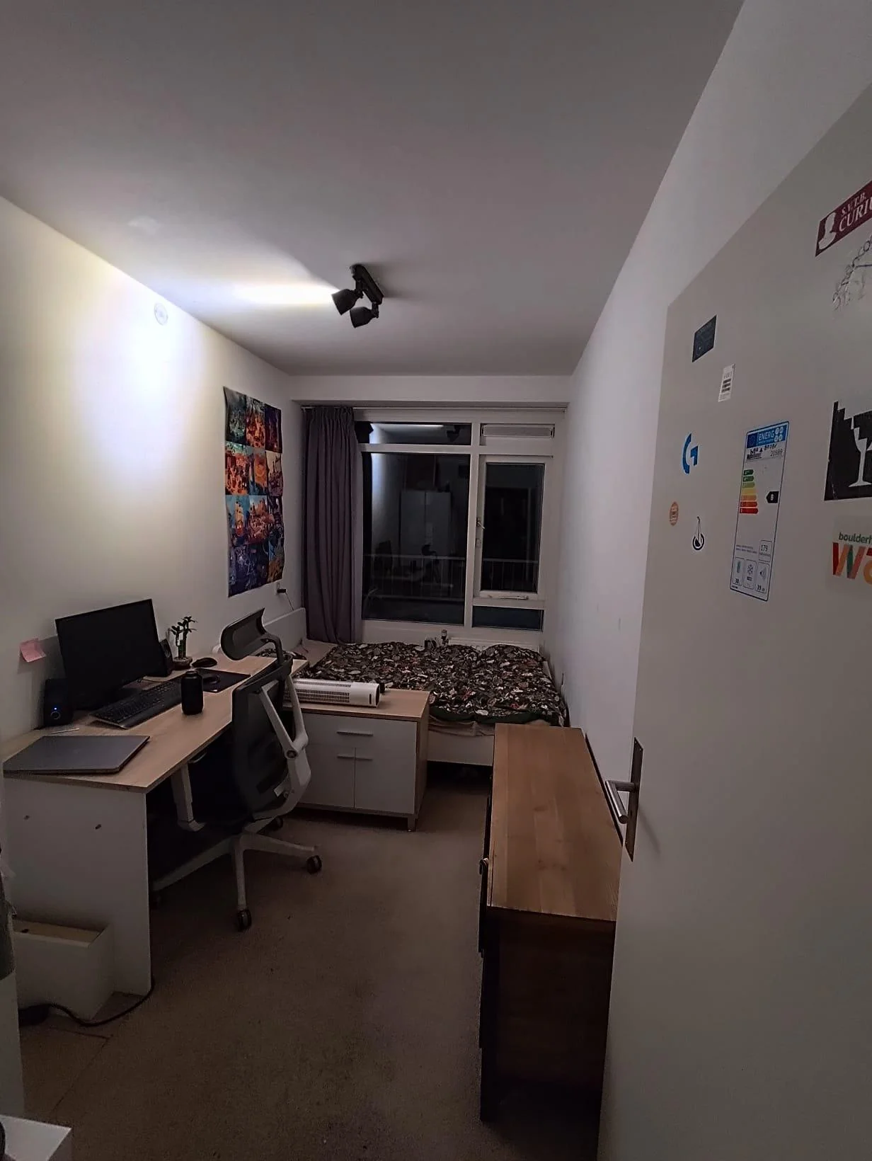 geblurde versie van de foto als achtergrond