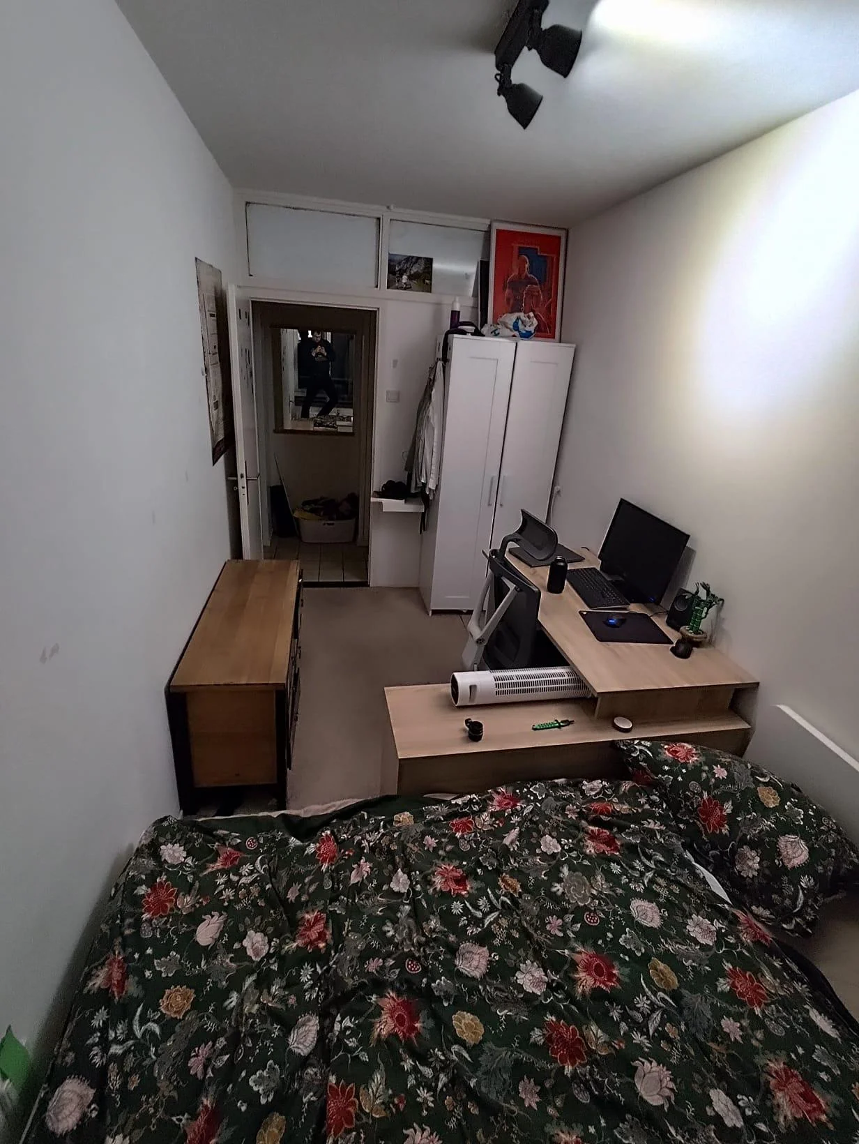 geblurde versie van de foto als achtergrond