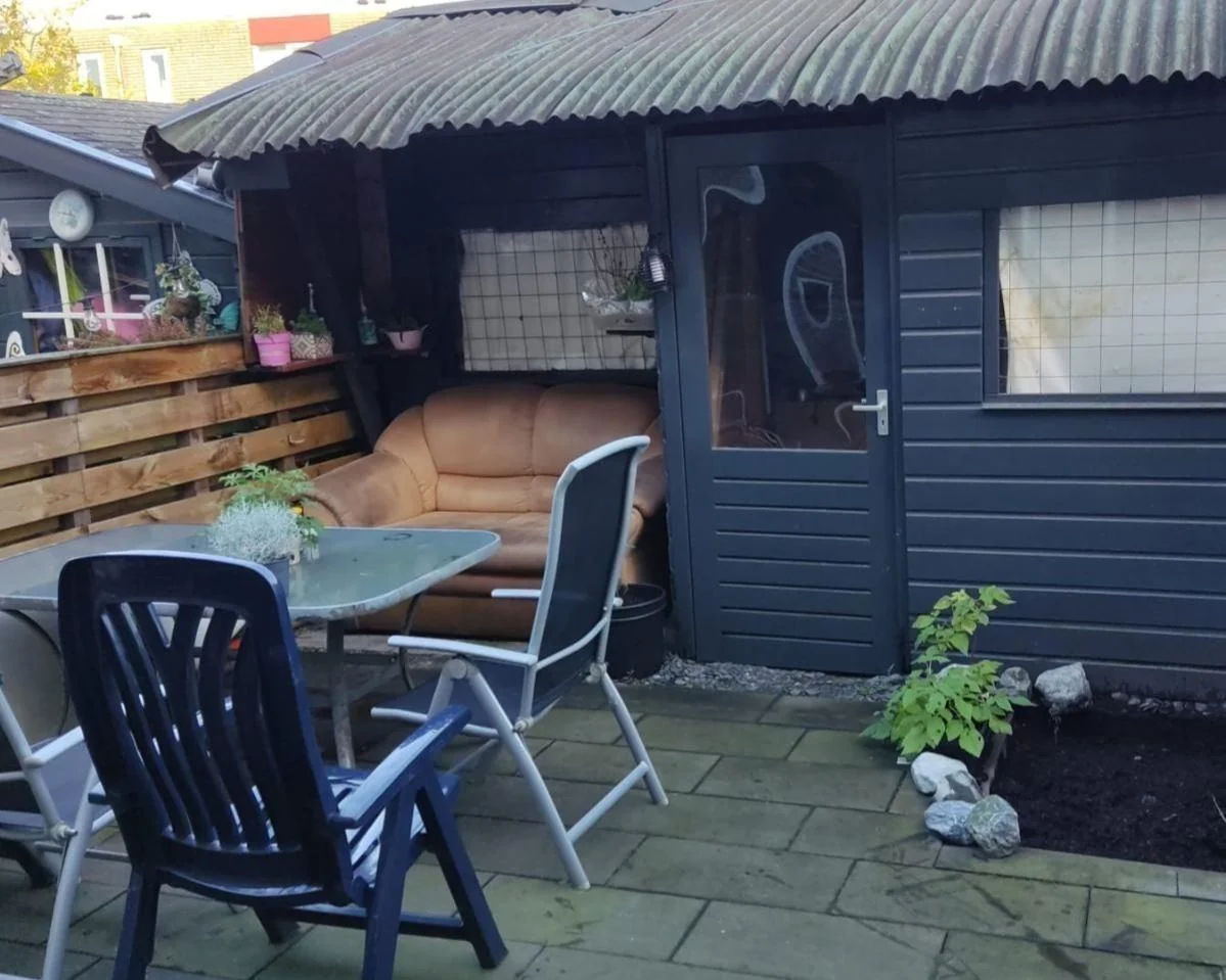 geblurde versie van de foto als achtergrond