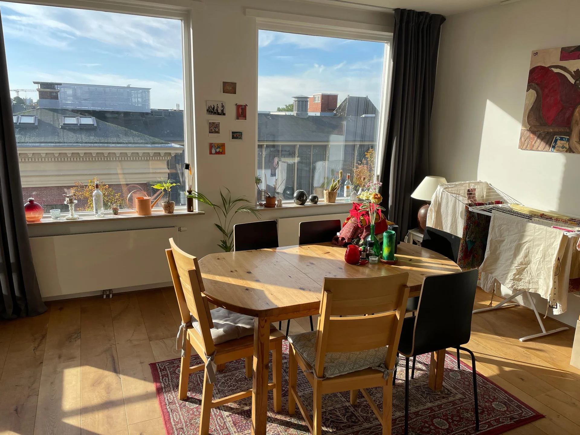 geblurde versie van de foto als achtergrond