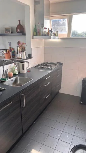 geblurde versie van de foto als achtergrond