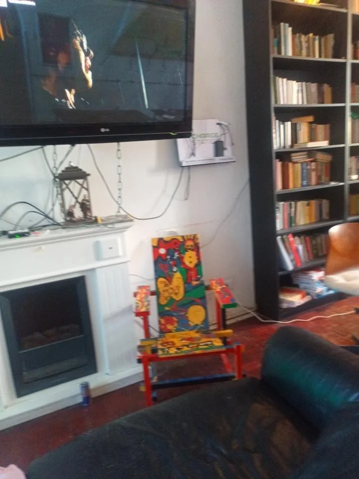 geblurde versie van de foto als achtergrond