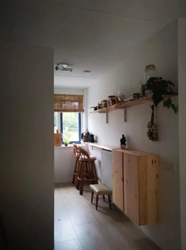 geblurde versie van de foto als achtergrond