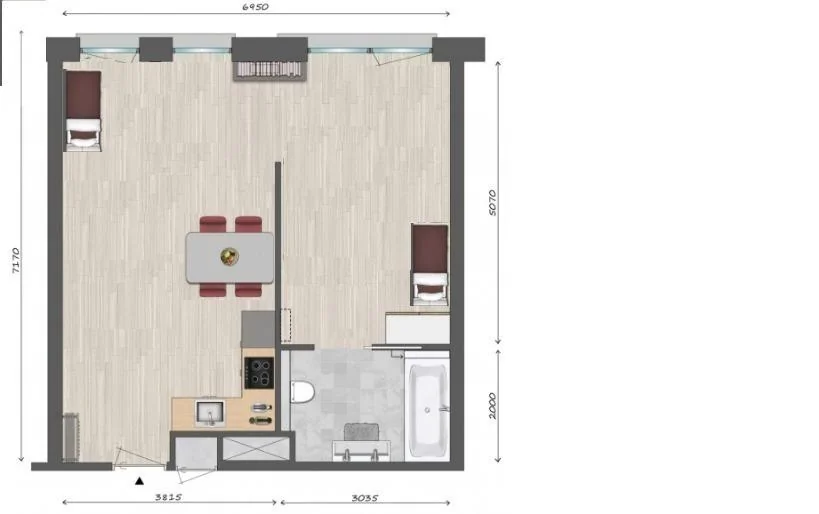 geblurde versie van de foto als achtergrond