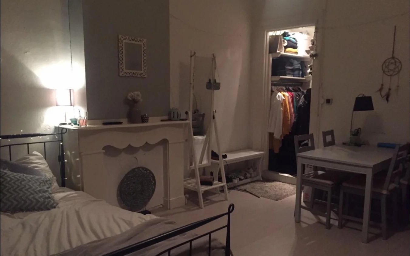 geblurde versie van de foto als achtergrond