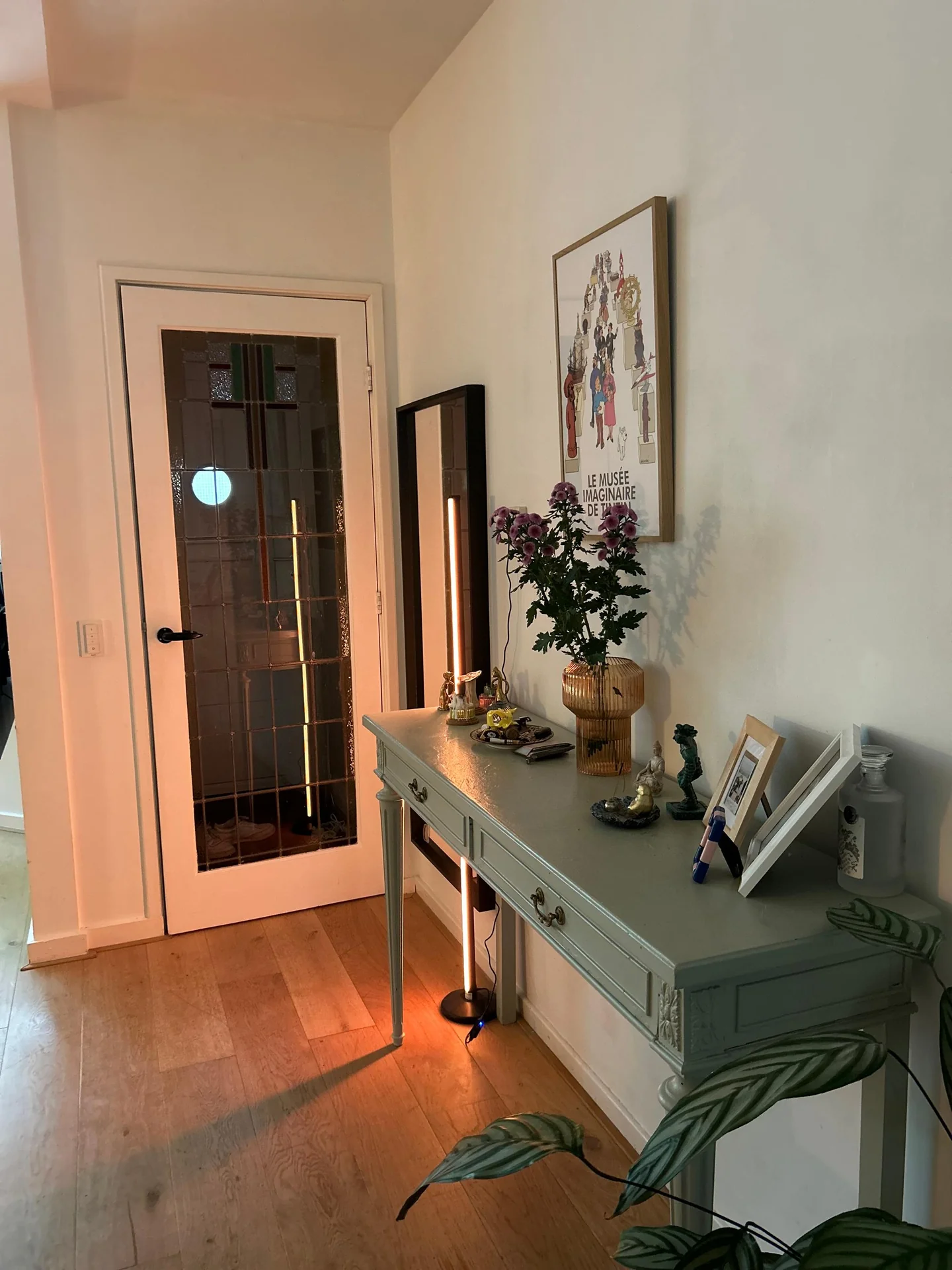 geblurde versie van de foto als achtergrond