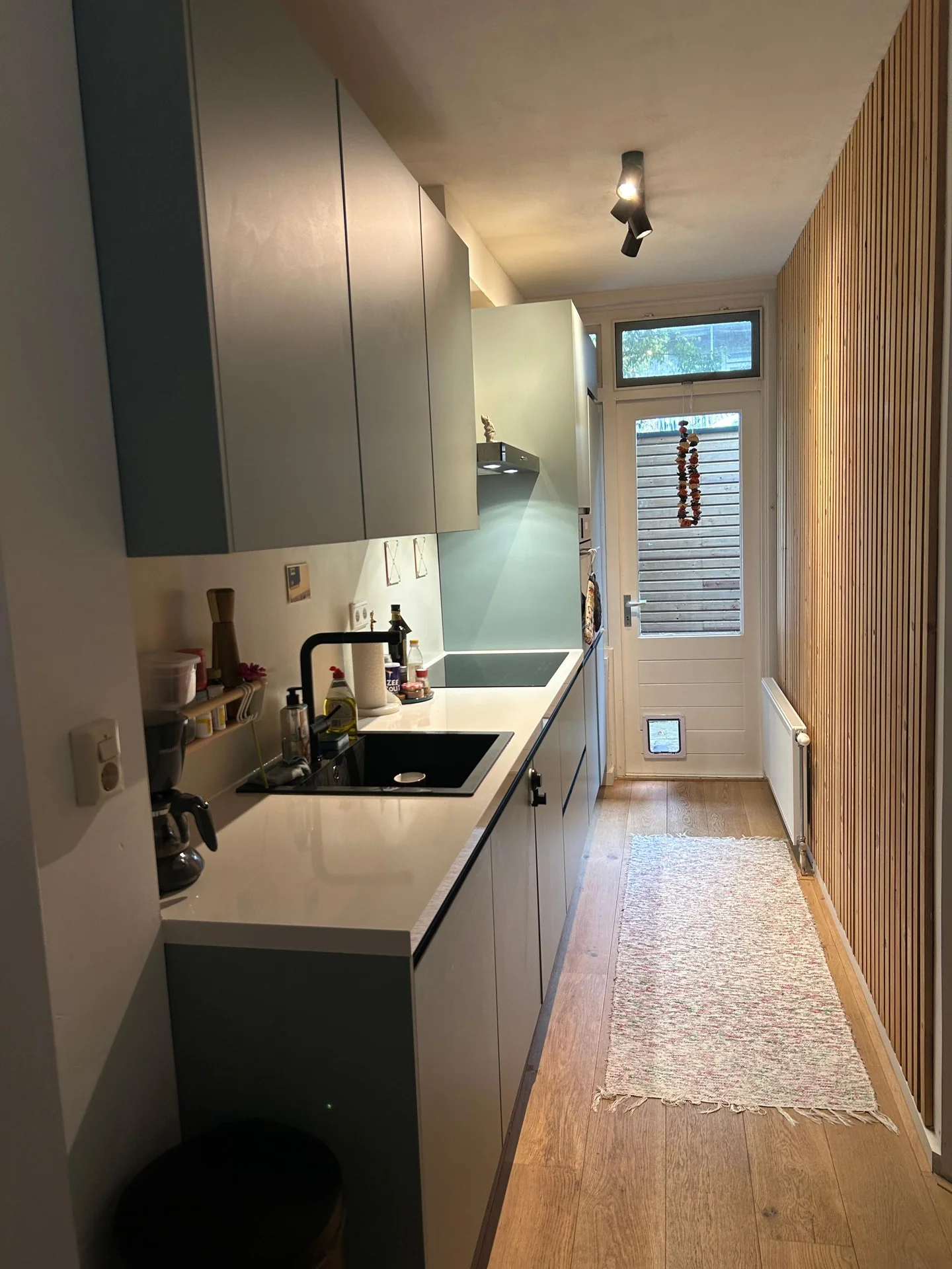 geblurde versie van de foto als achtergrond