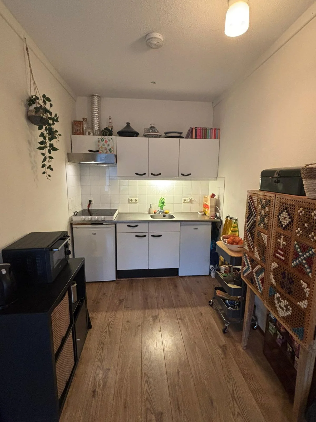 geblurde versie van de foto als achtergrond