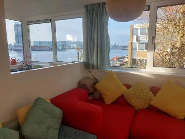 geblurde versie van de foto als achtergrond