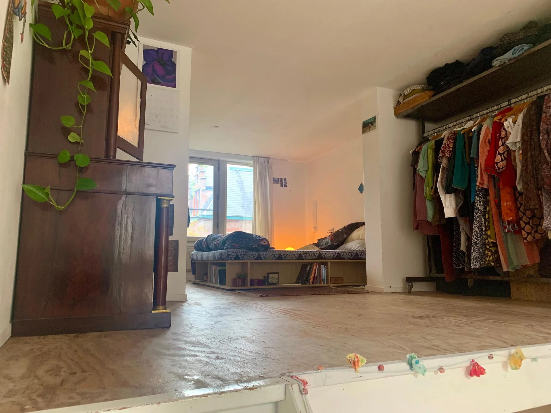 geblurde versie van de foto als achtergrond