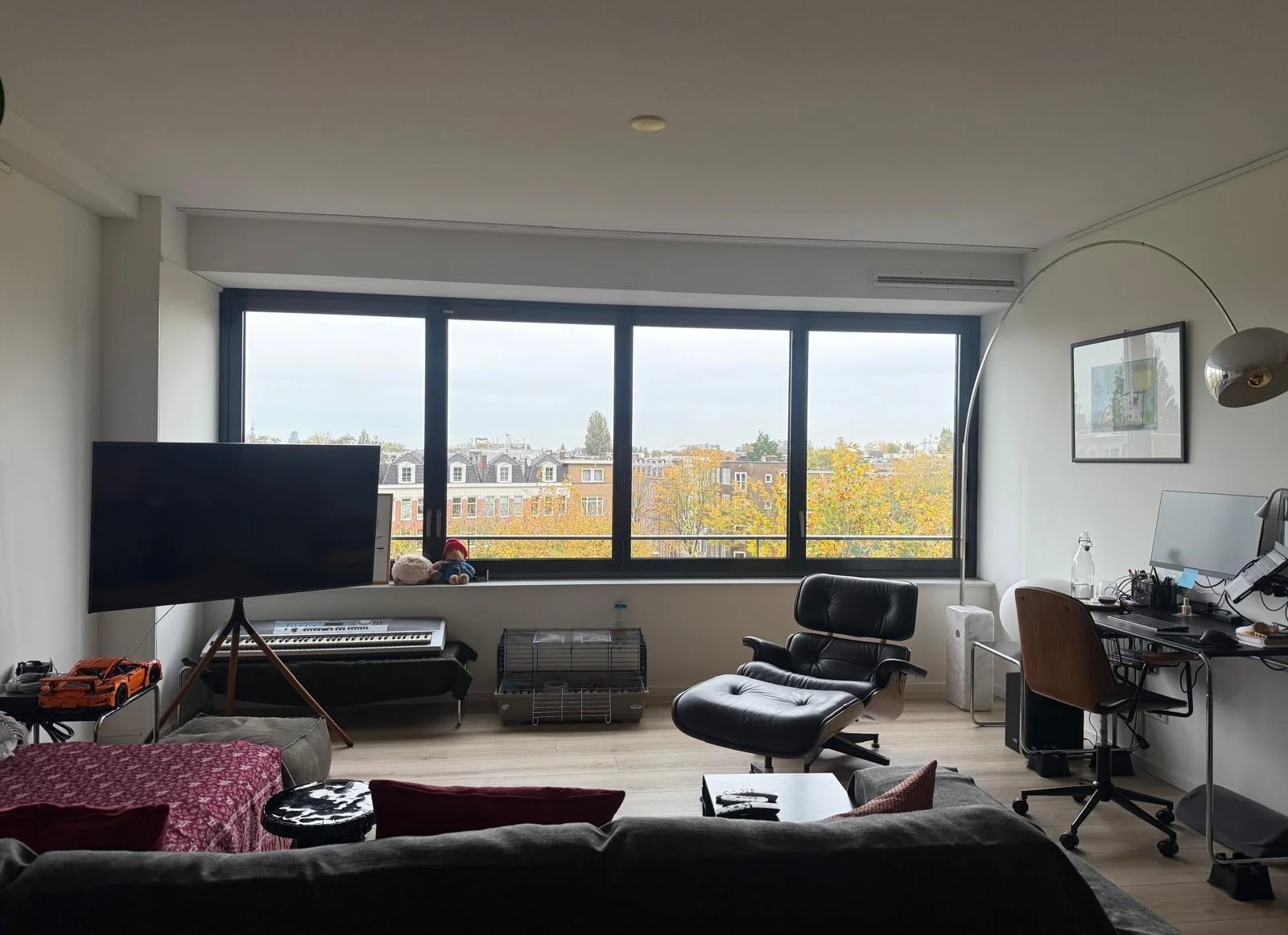 geblurde versie van de foto als achtergrond