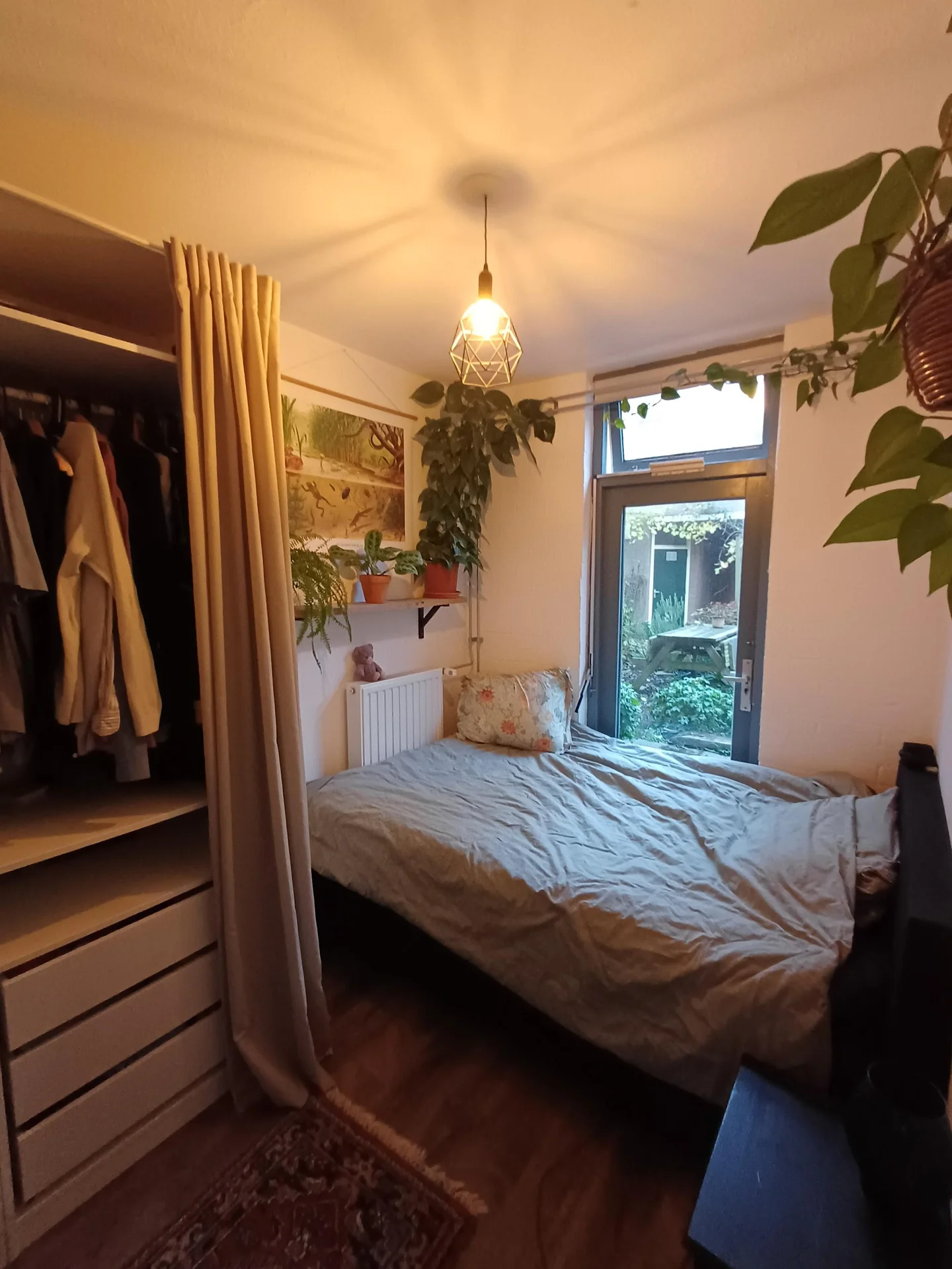 geblurde versie van de foto als achtergrond