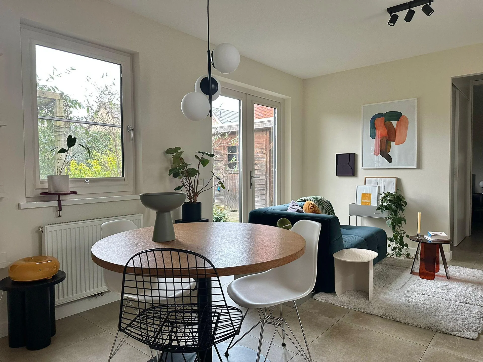 geblurde versie van de foto als achtergrond