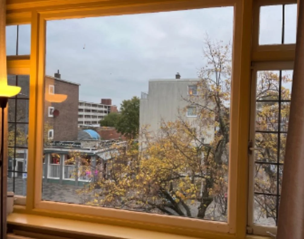 geblurde versie van de foto als achtergrond