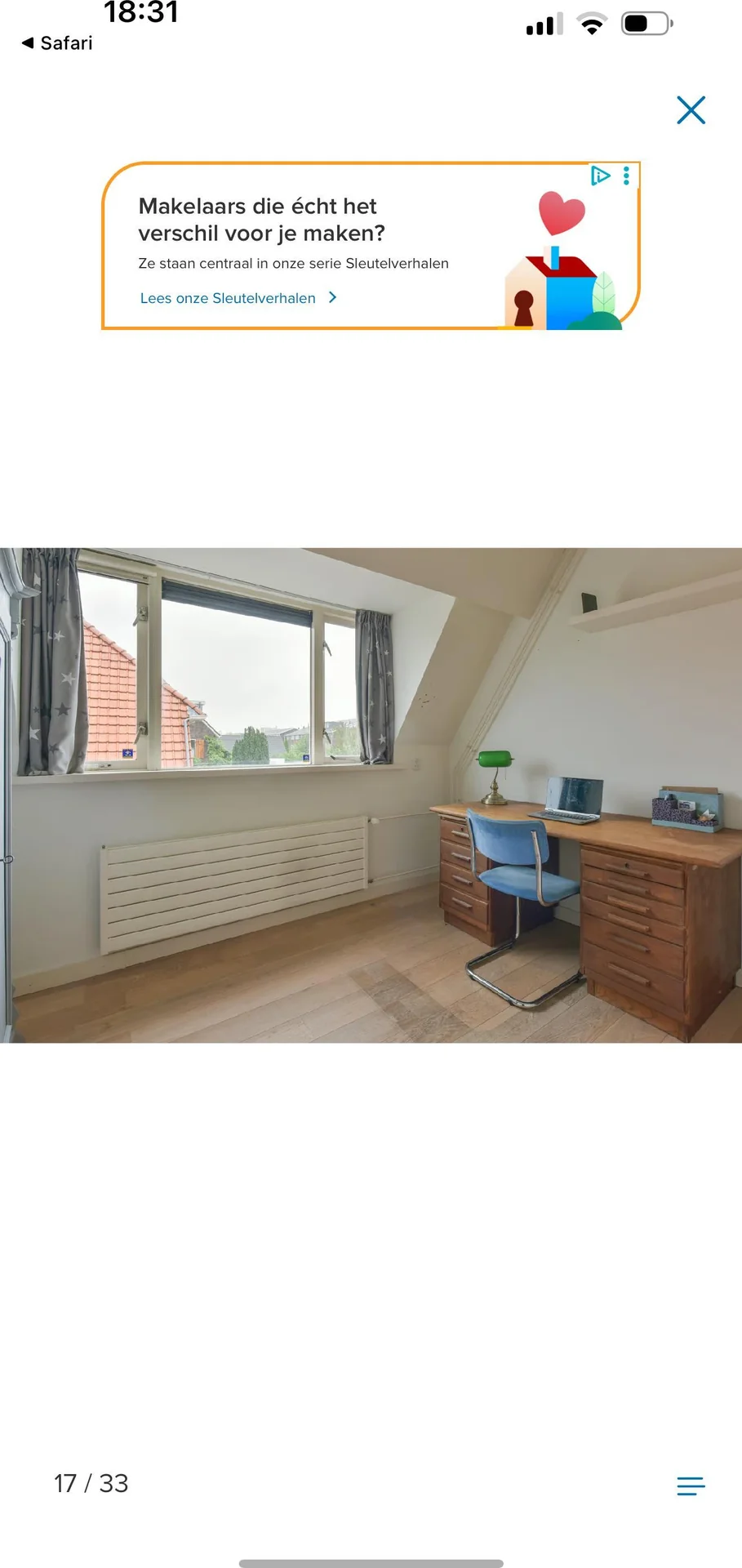 geblurde versie van de foto als achtergrond