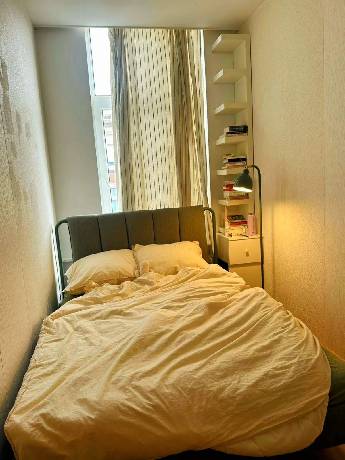 geblurde versie van de foto als achtergrond