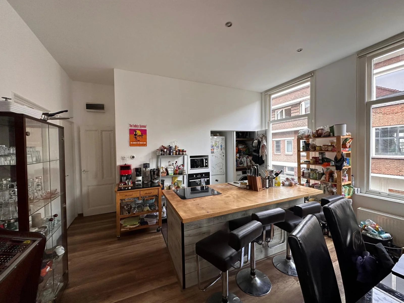 geblurde versie van de foto als achtergrond