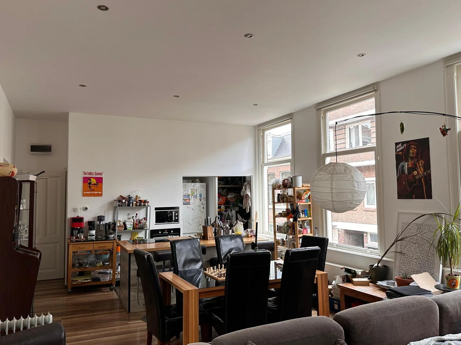 geblurde versie van de foto als achtergrond