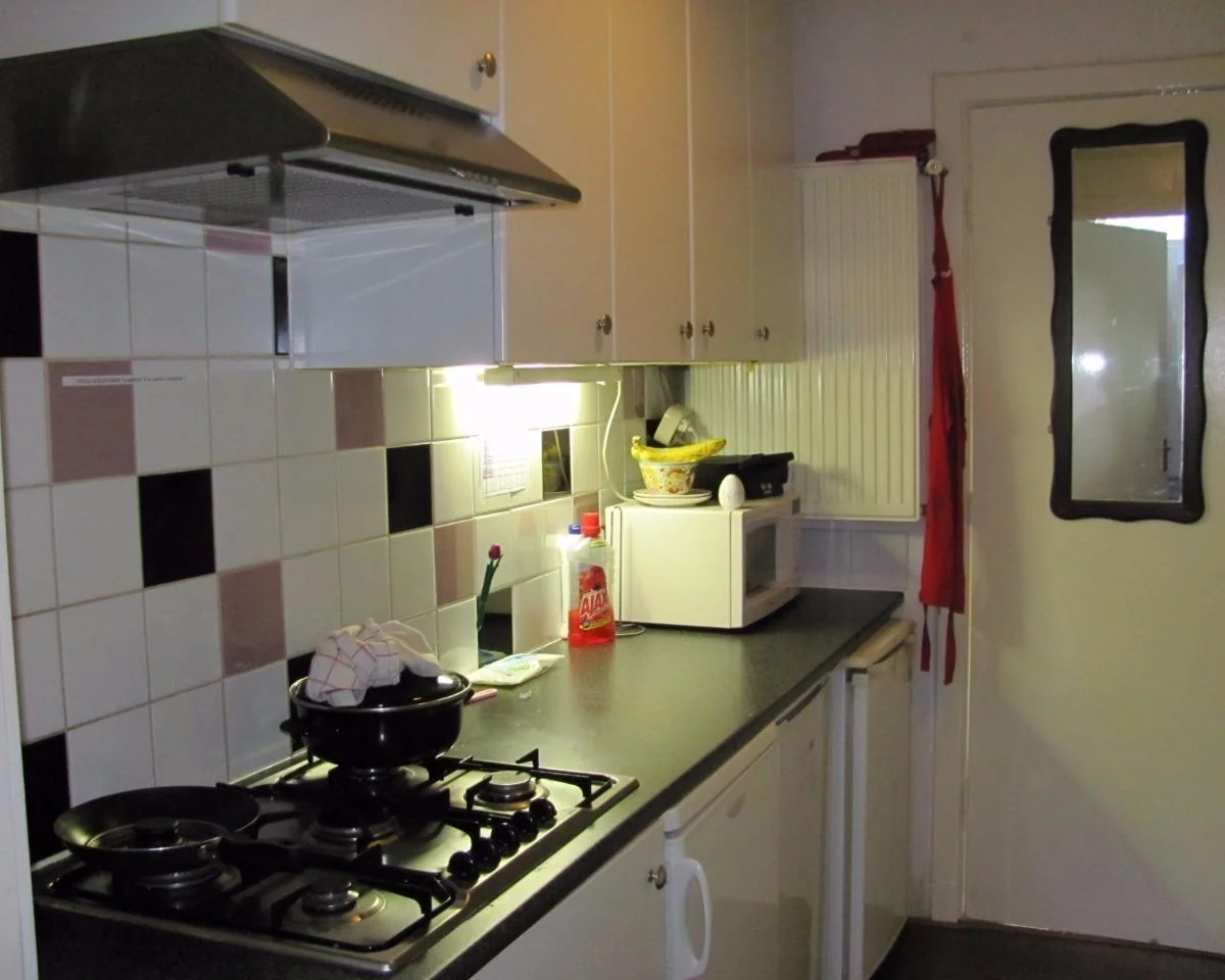 geblurde versie van de foto als achtergrond