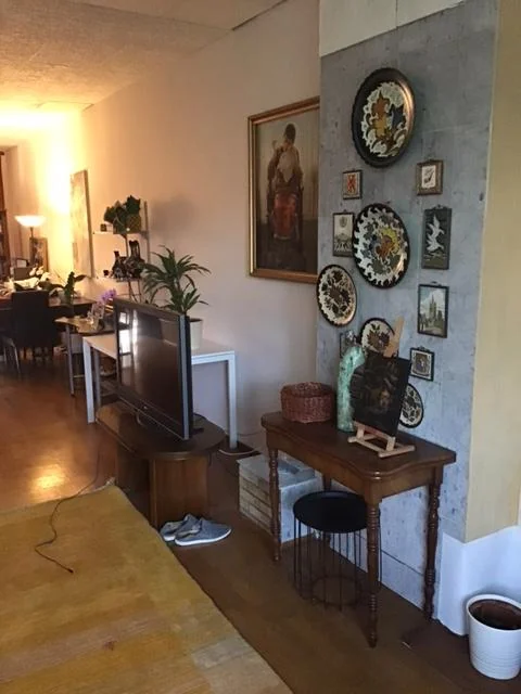 geblurde versie van de foto als achtergrond