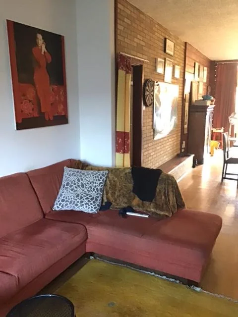 geblurde versie van de foto als achtergrond