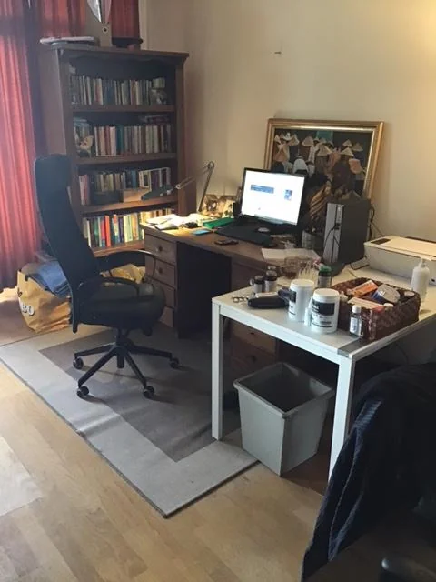 geblurde versie van de foto als achtergrond