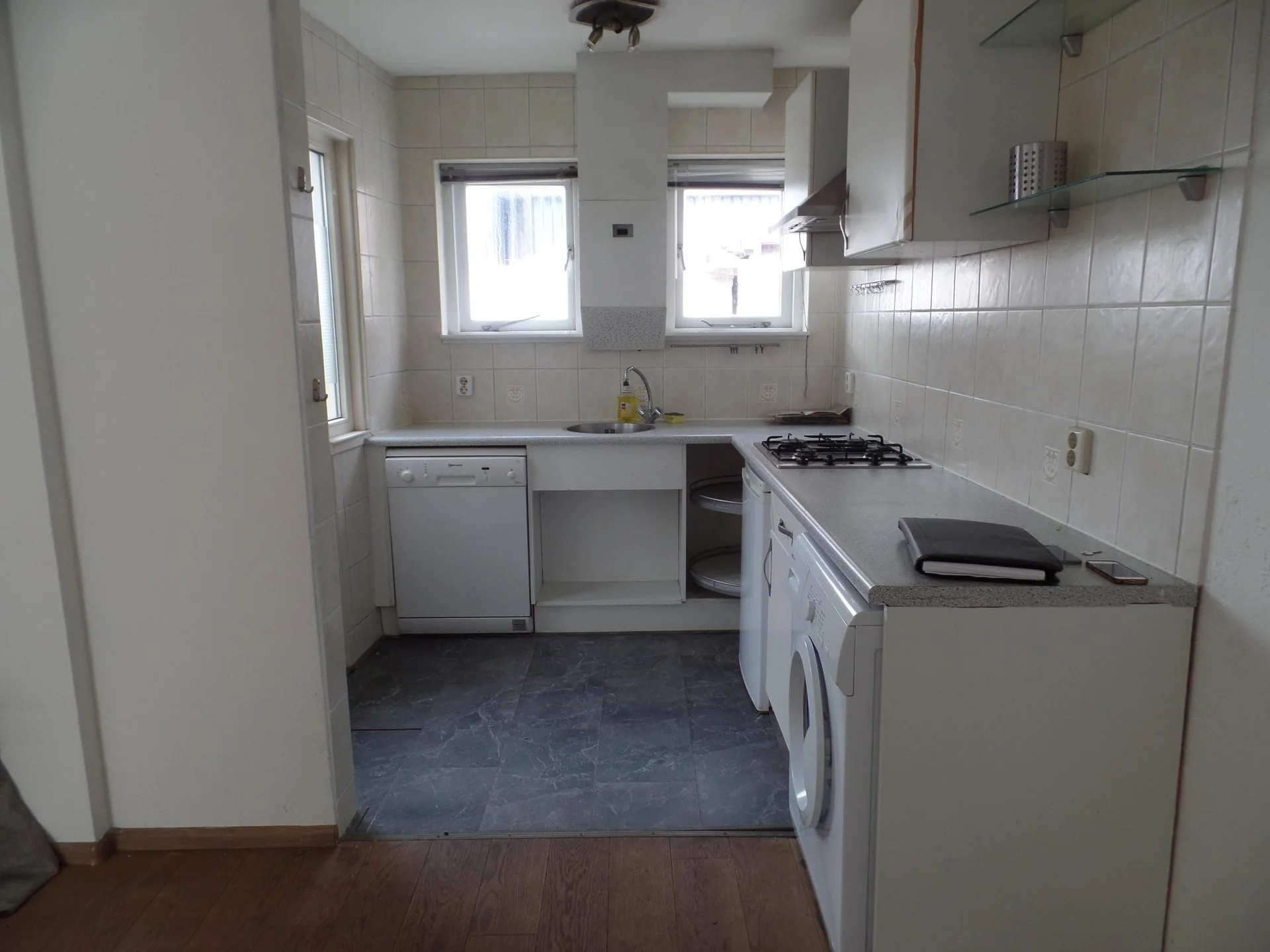 geblurde versie van de foto als achtergrond