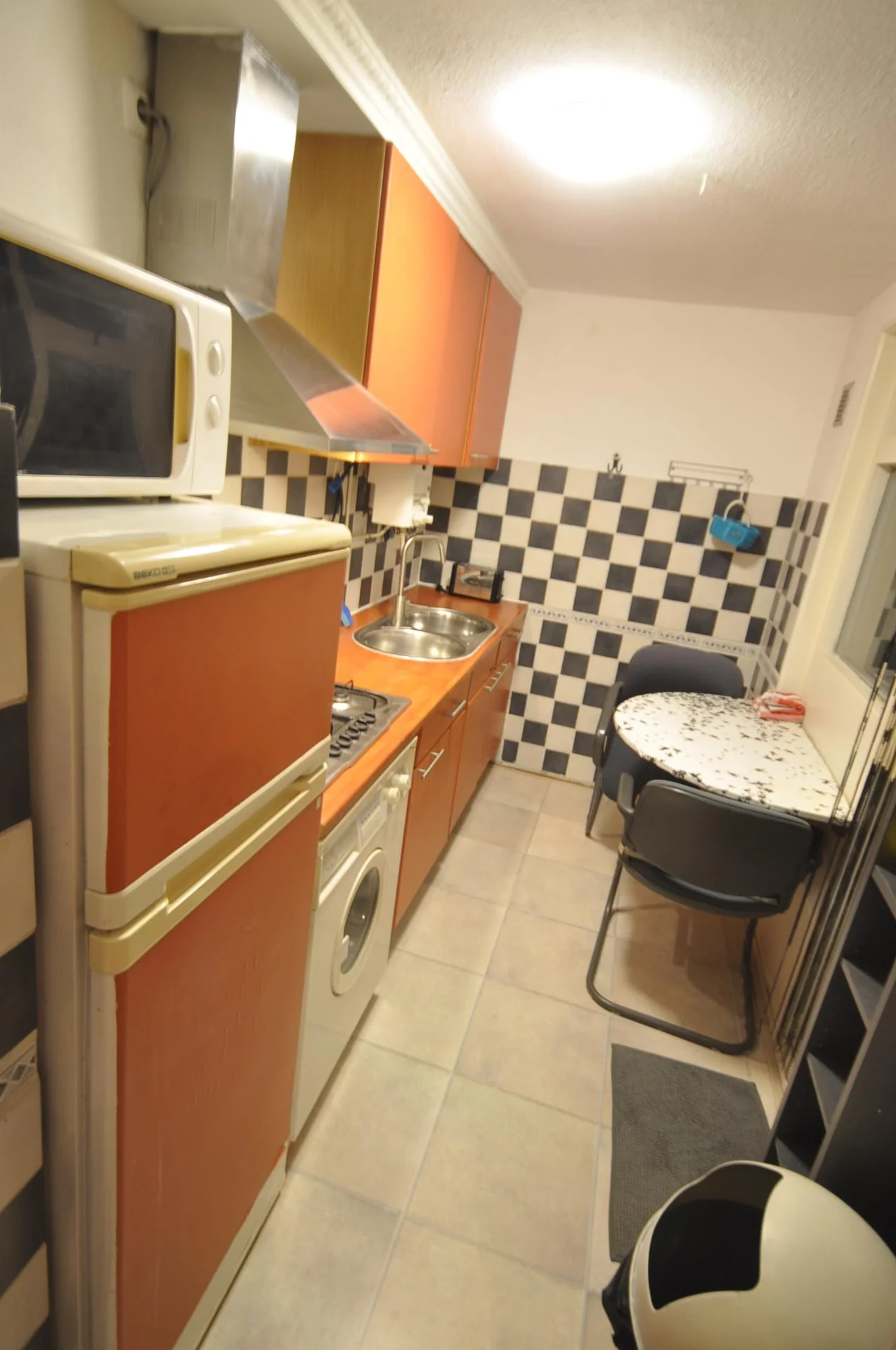 geblurde versie van de foto als achtergrond