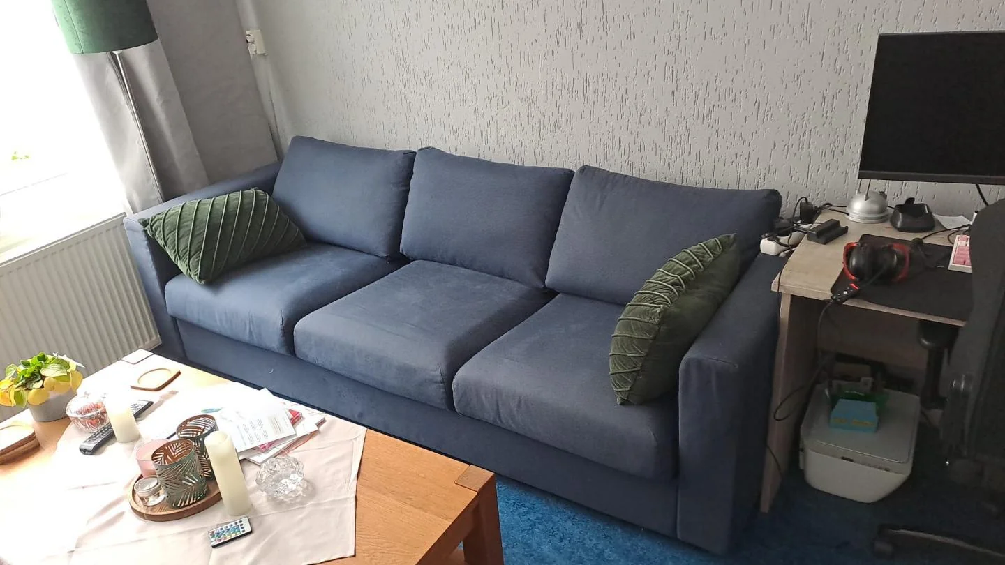 geblurde versie van de foto als achtergrond