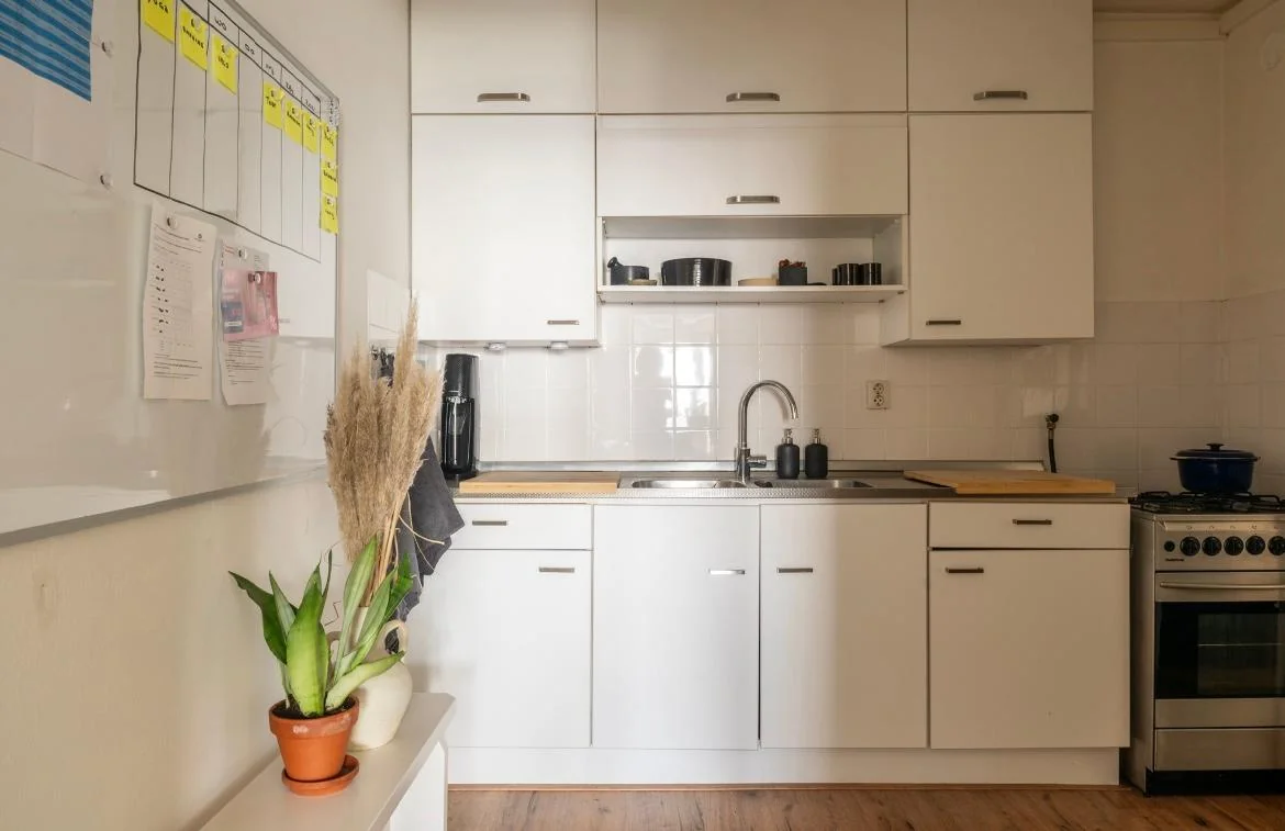 geblurde versie van de foto als achtergrond