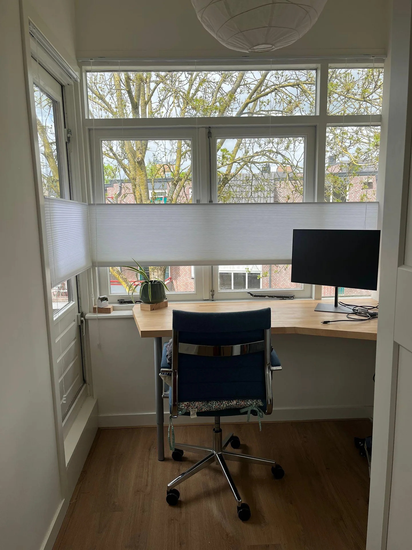 geblurde versie van de foto als achtergrond