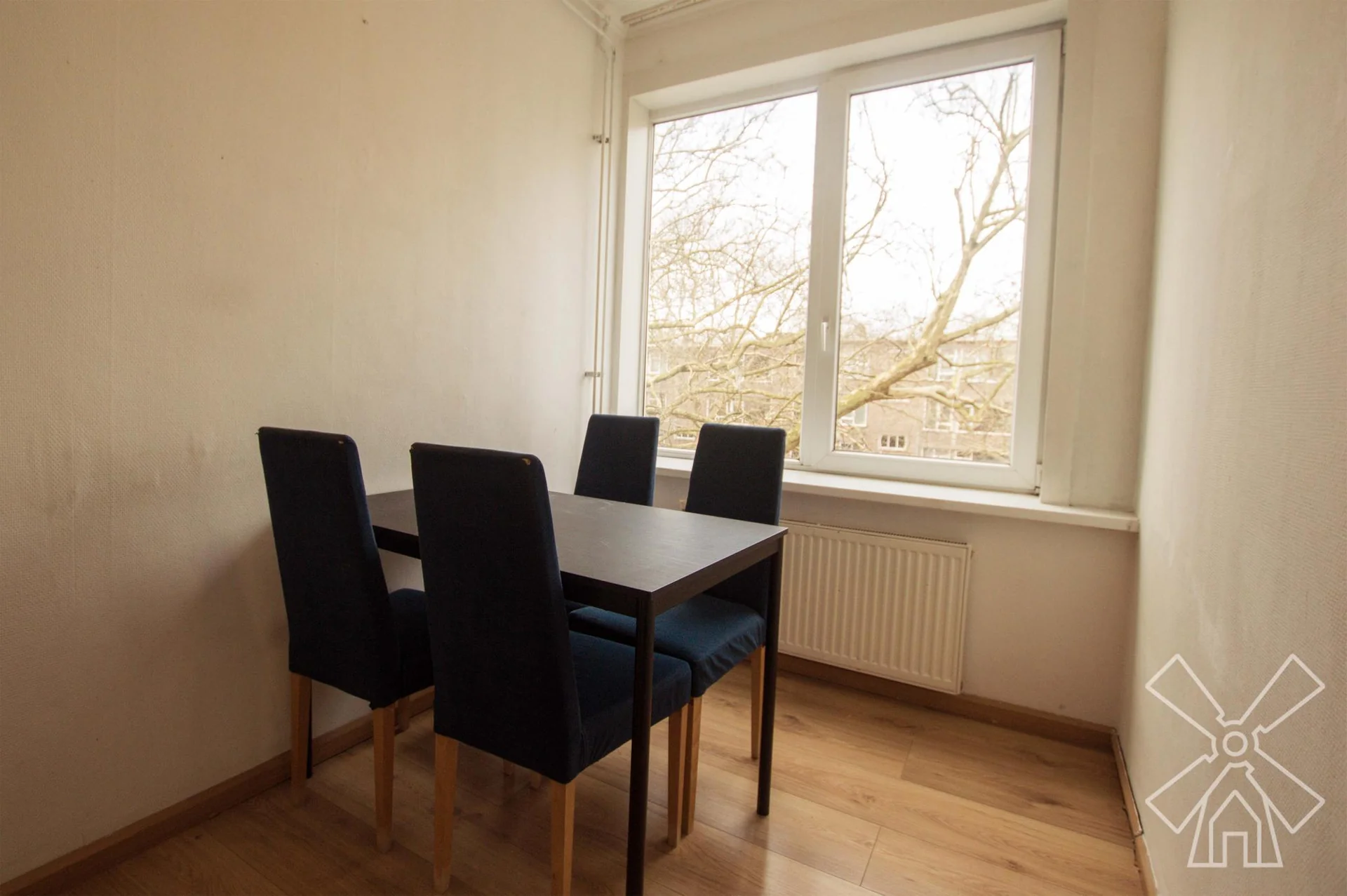 geblurde versie van de foto als achtergrond