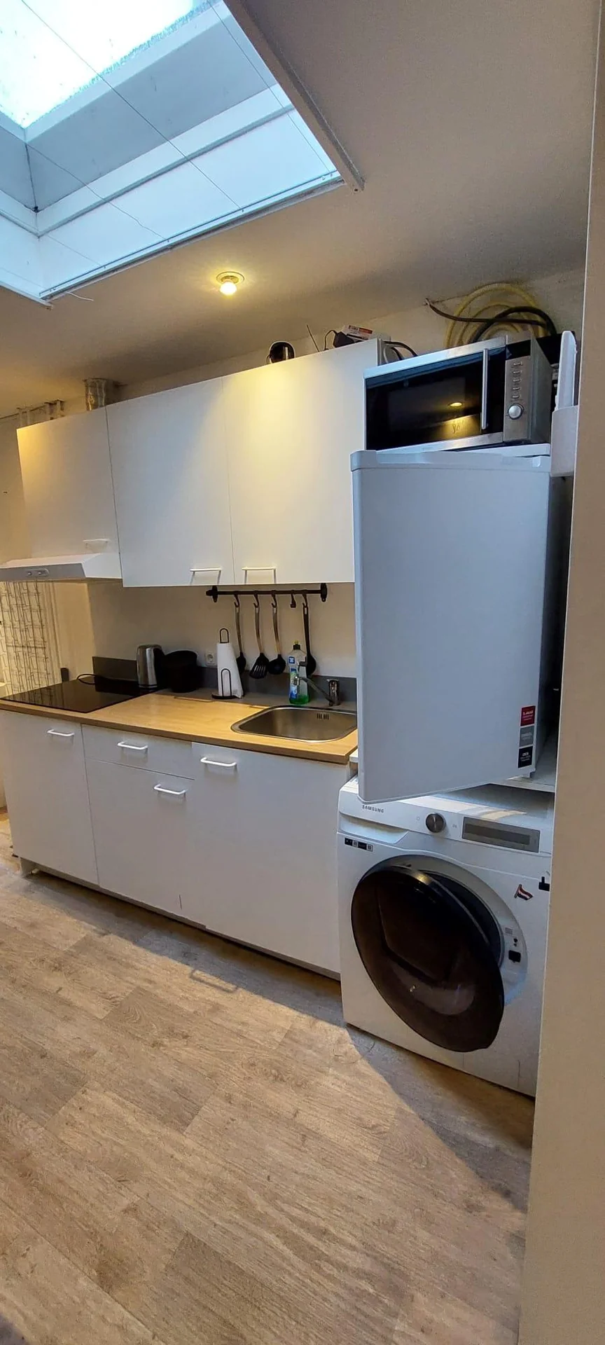 geblurde versie van de foto als achtergrond