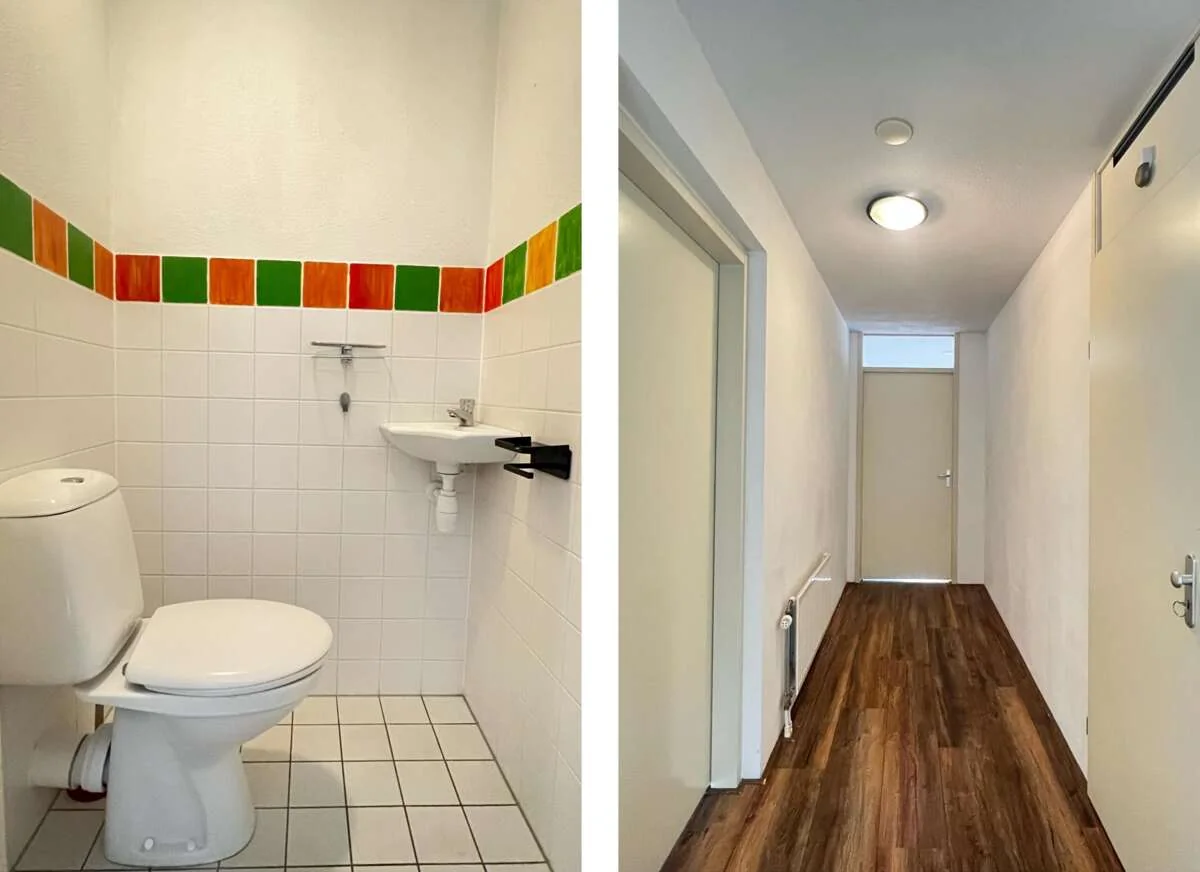 geblurde versie van de foto als achtergrond