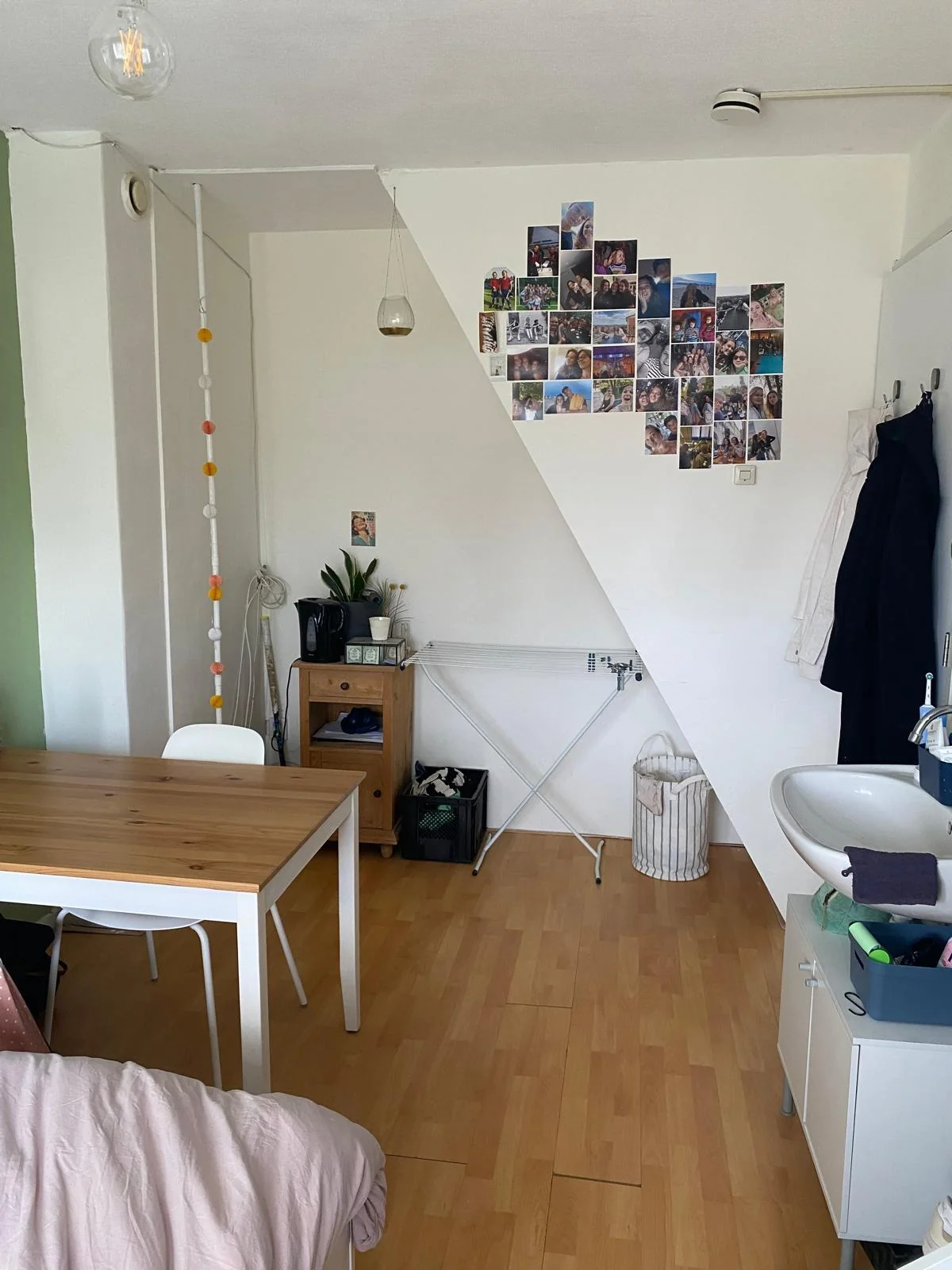 geblurde versie van de foto als achtergrond