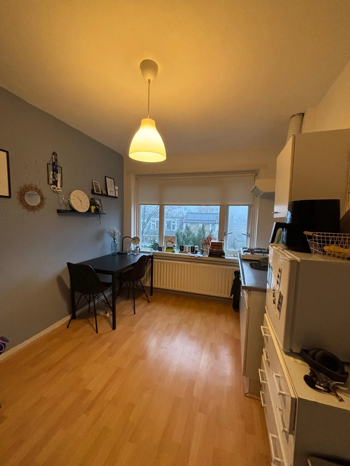 geblurde versie van de foto als achtergrond