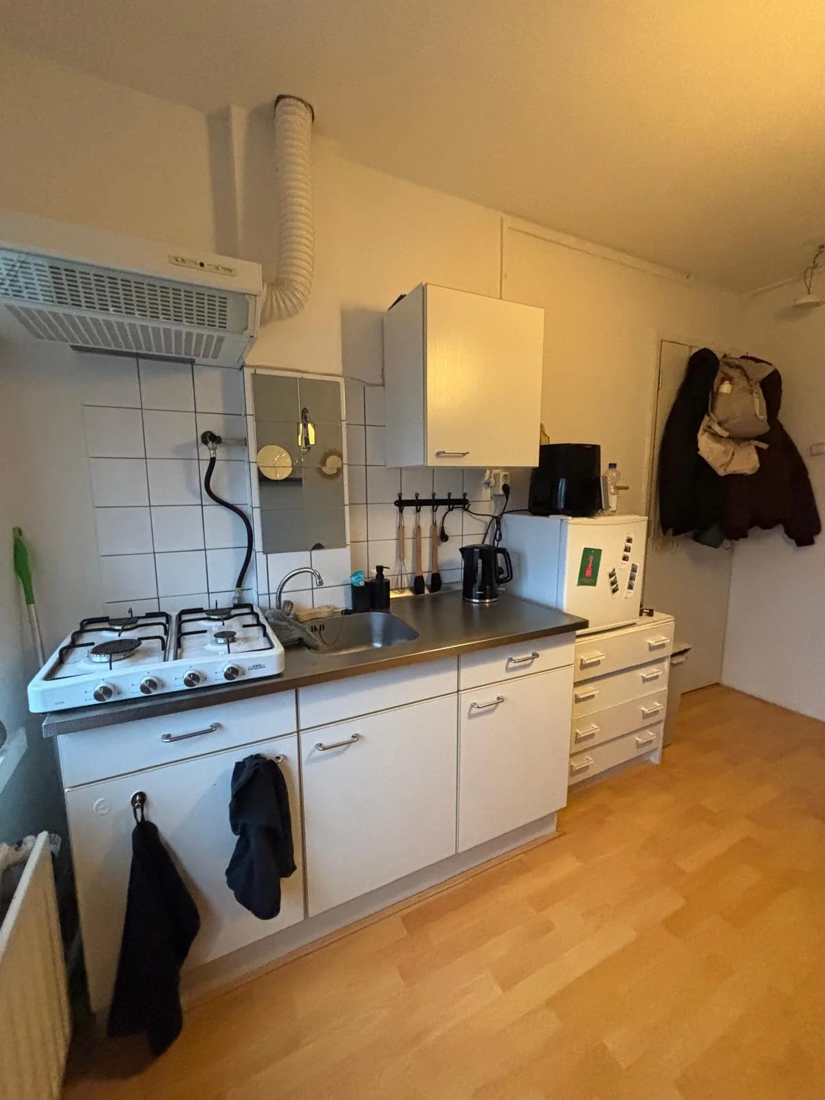 geblurde versie van de foto als achtergrond