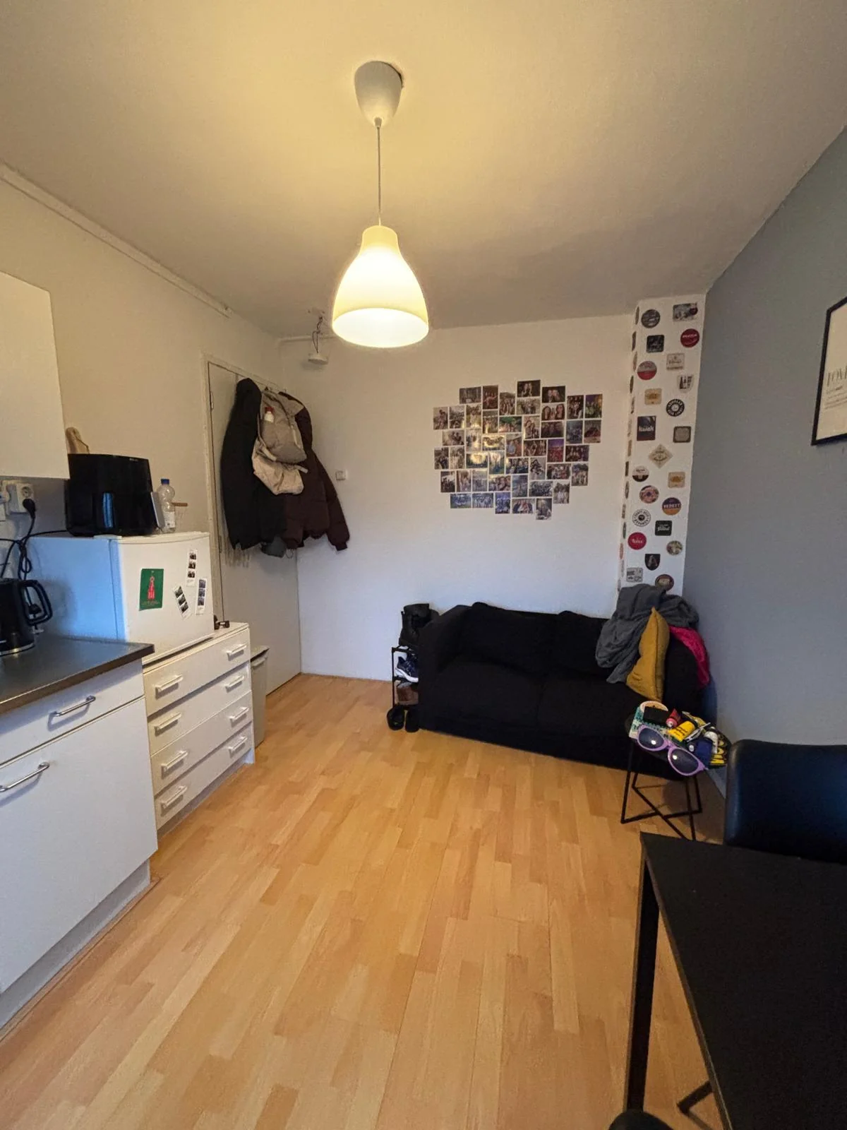 geblurde versie van de foto als achtergrond