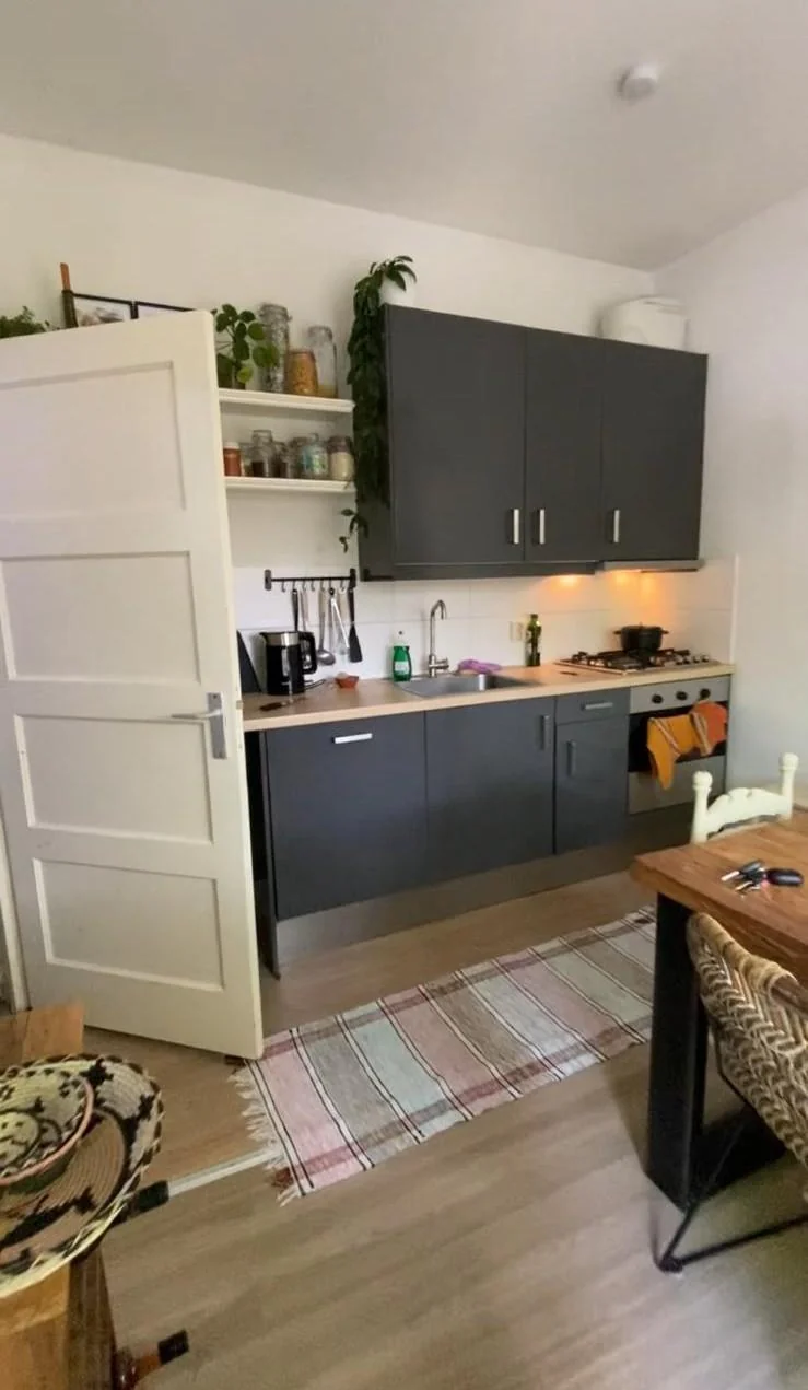 geblurde versie van de foto als achtergrond