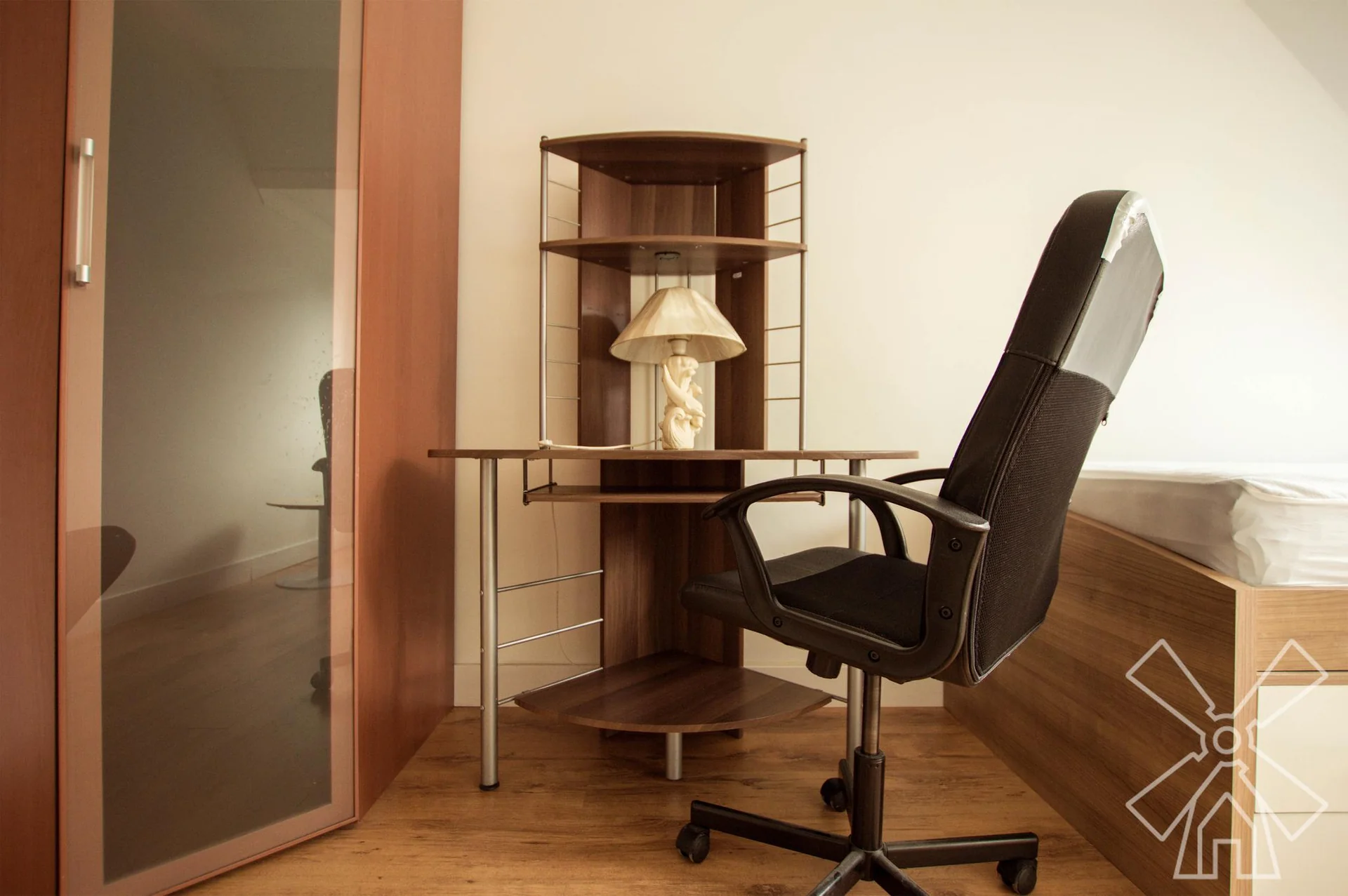 geblurde versie van de foto als achtergrond