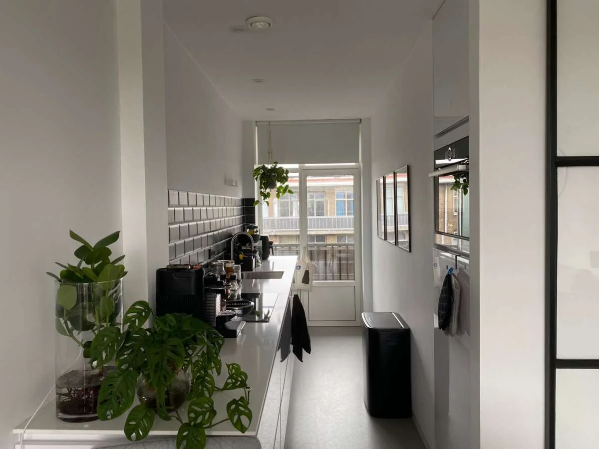 geblurde versie van de foto als achtergrond