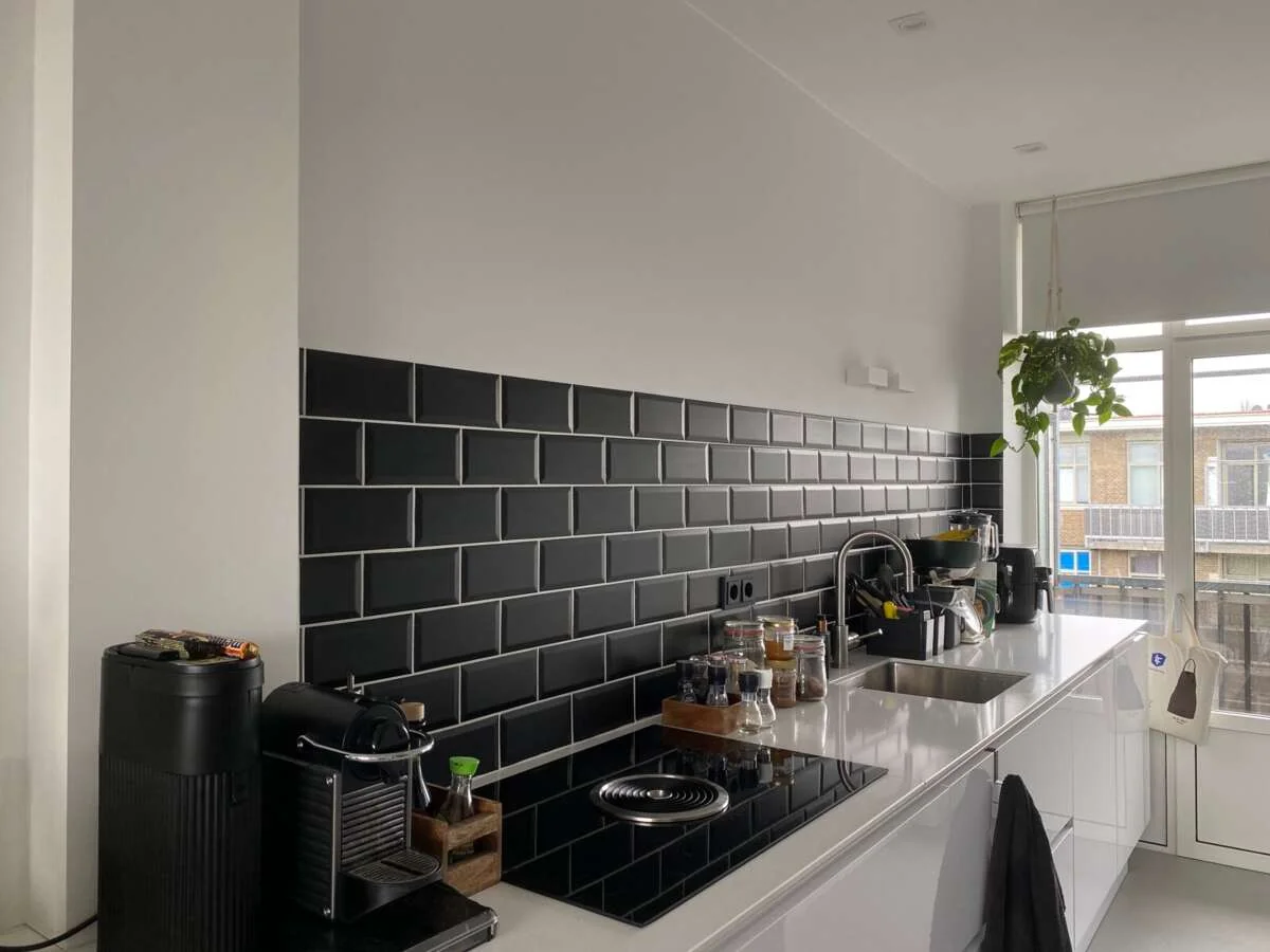 geblurde versie van de foto als achtergrond