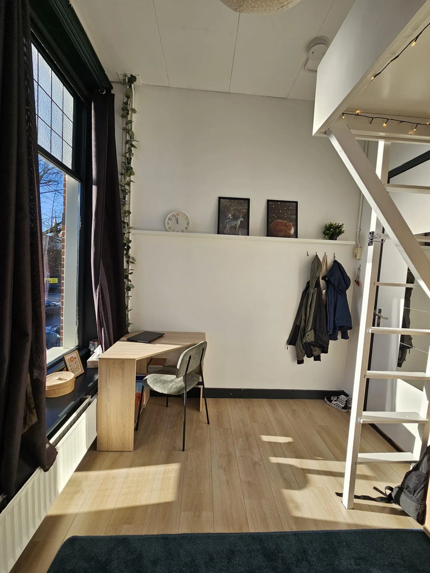 geblurde versie van de foto als achtergrond