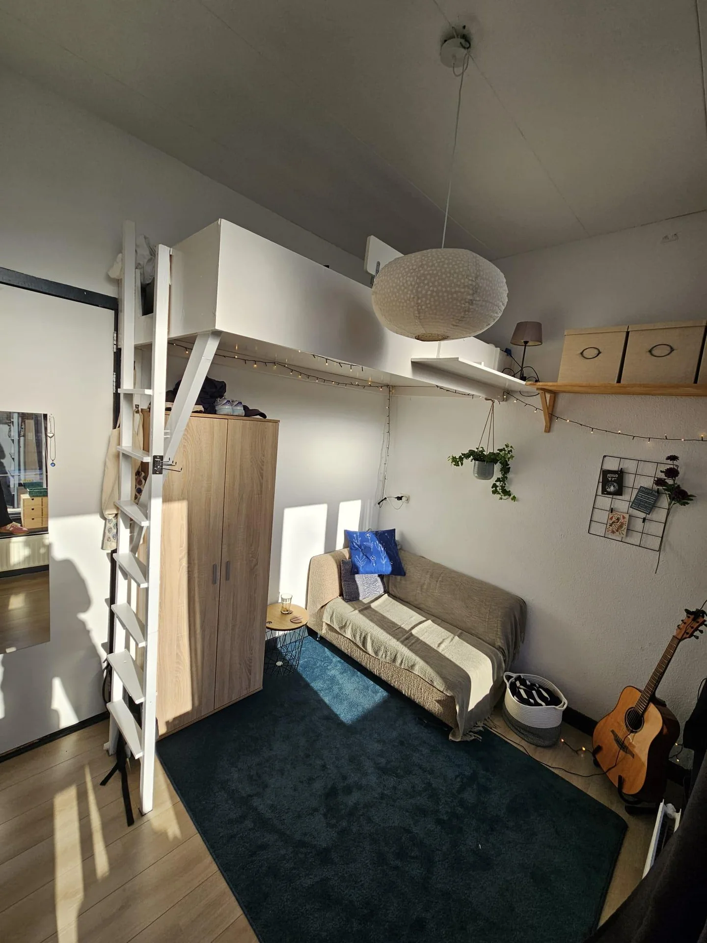 geblurde versie van de foto als achtergrond