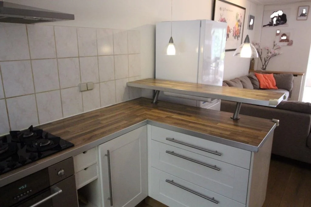 geblurde versie van de foto als achtergrond