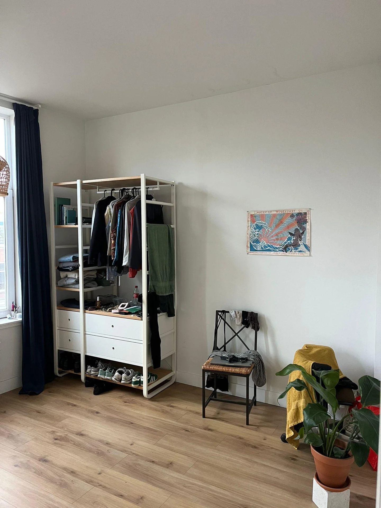 geblurde versie van de foto als achtergrond